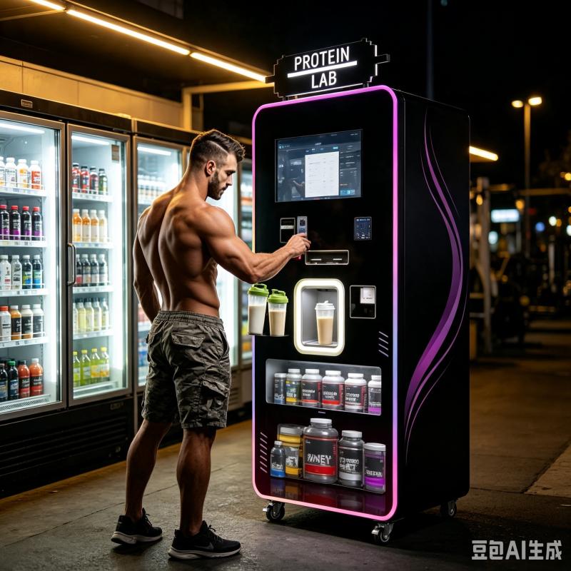 Nutrition Fitness Center - เครื่องจำหน่ายโปรตีนเชคแบบปรับแต่งได้ เครื่องจ่ายเครื่องดื่มโภชนาการอัจฉริยะสำหรับศูนย์ฟิตเนสและยิม ใช้งานง่าย ประสิทธิภาพสูง พร้อมระบบผสมอัตโนมัติ