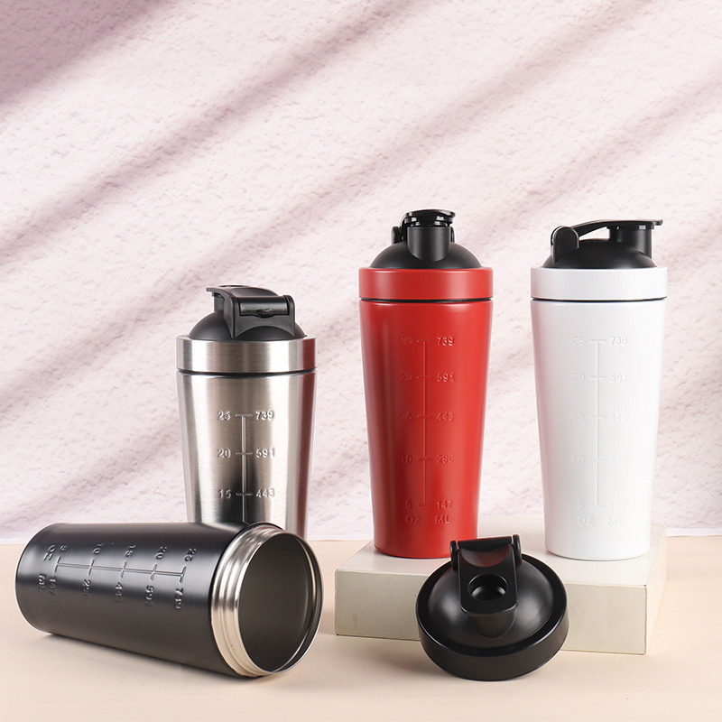 Whey Protein Isolate - 500 ML/750 ML สแตนเลสสตีลผงโปรตีน Shaker ขวดลูกเหล็กและ