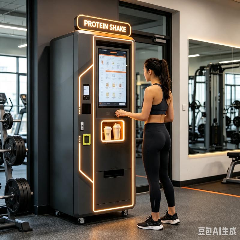 Nutrition Fitness Center - เครื่องจำหน่ายโปรตีนเชคแบบอัตโนมัติ โซลูชันเครื่องดื่มอัจฉริยะที่ปรับแต่งได้ เครื่องจ่ายโภชนาการสำหรับศูนย์ฟิตเนสและกีฬา