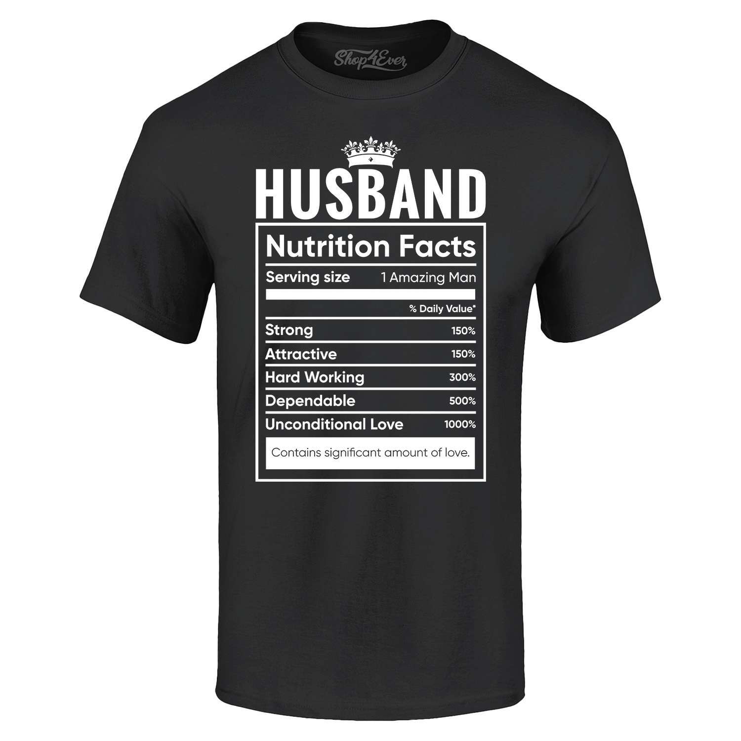 Nutrition & Fitness Coaching Fulham - เสื้อยืดข้อความสารอาหารของสามี ของขวัญตลกๆ สำหรับผู้ชายจากภรรยา