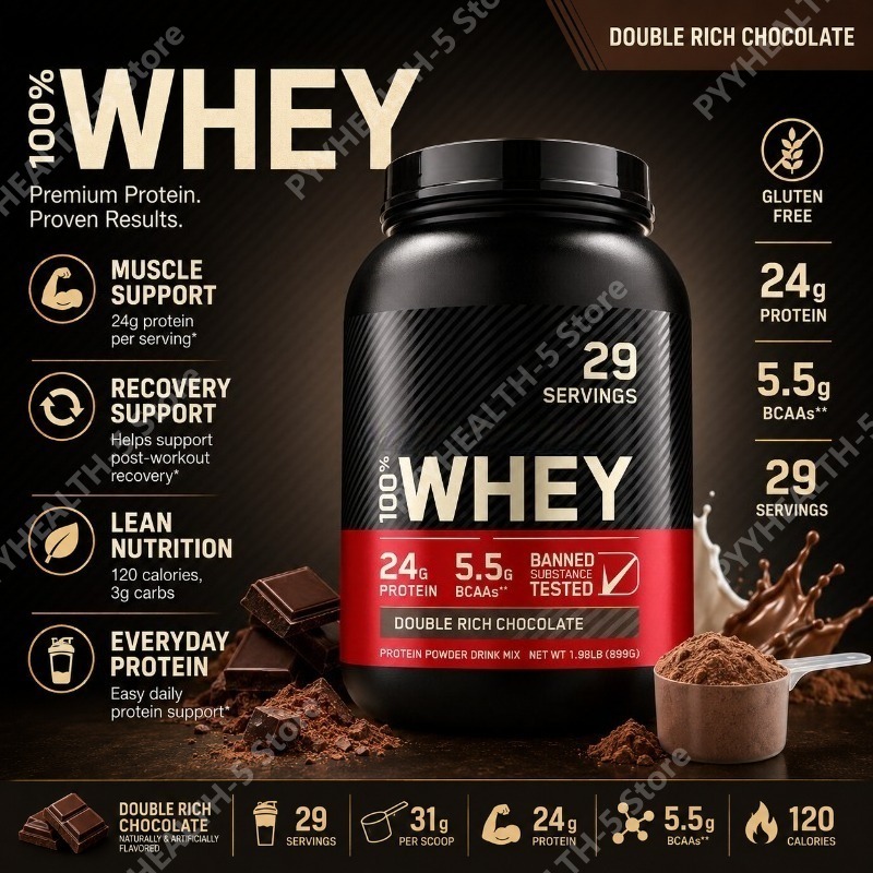 เวย์โปรตีนผง รสช็อกโกแลตเข้มข้ - Fitness Nutrition Whey Protein บทวิจารณ์และราคา