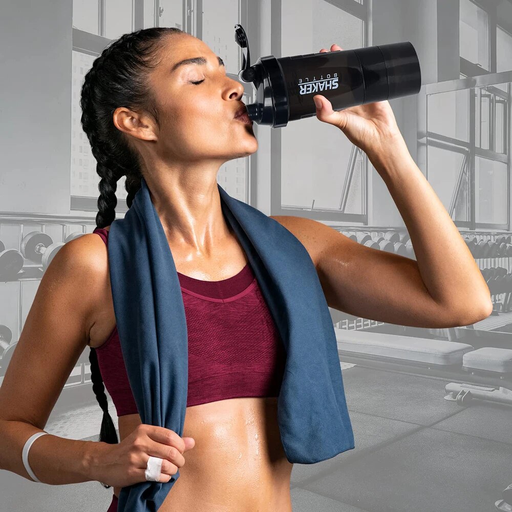 ขวดเขย่าโปรตีน3ชั้นถ้วยน้ำพลาส - Whey Protein Isolate บทวิจารณ์และราคา